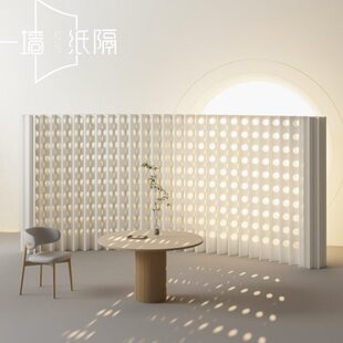 屏风隔断办公室隔断墙房间美容院分隔挡板移动折叠隔板墙简易自装