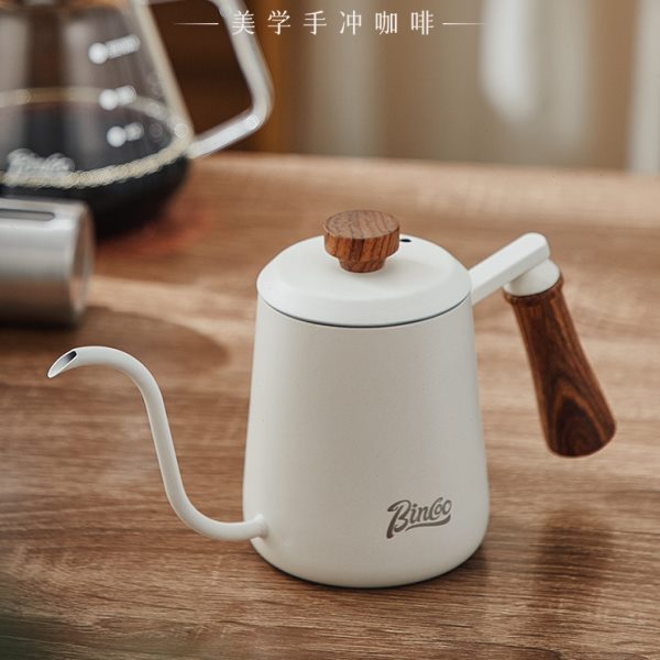 bincoo手冲壶挂耳咖啡壶长细嘴冲泡壶日式户外不锈钢鹤嘴水壶器具