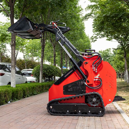出口美国履带式滑移装载机 HT382T工程农用小铲车 站驾小型装载机