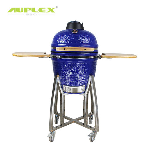 AUPLEX 18 '' Kamado Grill 别墅花园户外BBQ 商用烤串陶瓷烧烤炉