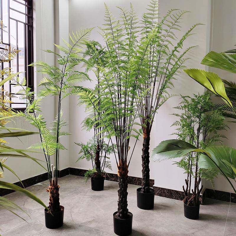 艺卉仿真绿植大型高端室内植物假树造景葵猴头马耳蕨猴头蕨桫椤树