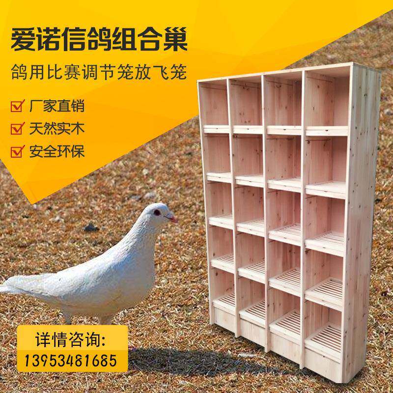 信鸽组合巢箱赛鸽子笼子木质鸽具大号养殖配对笼种鸽笼