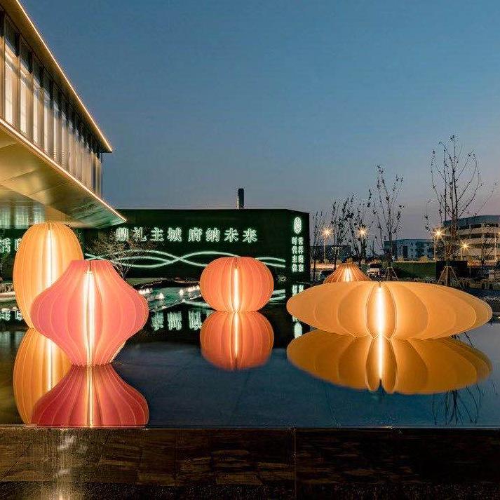 古风花灯户外发光新中式装饰文旅景区街道不夜城景观灯笼装饰灯