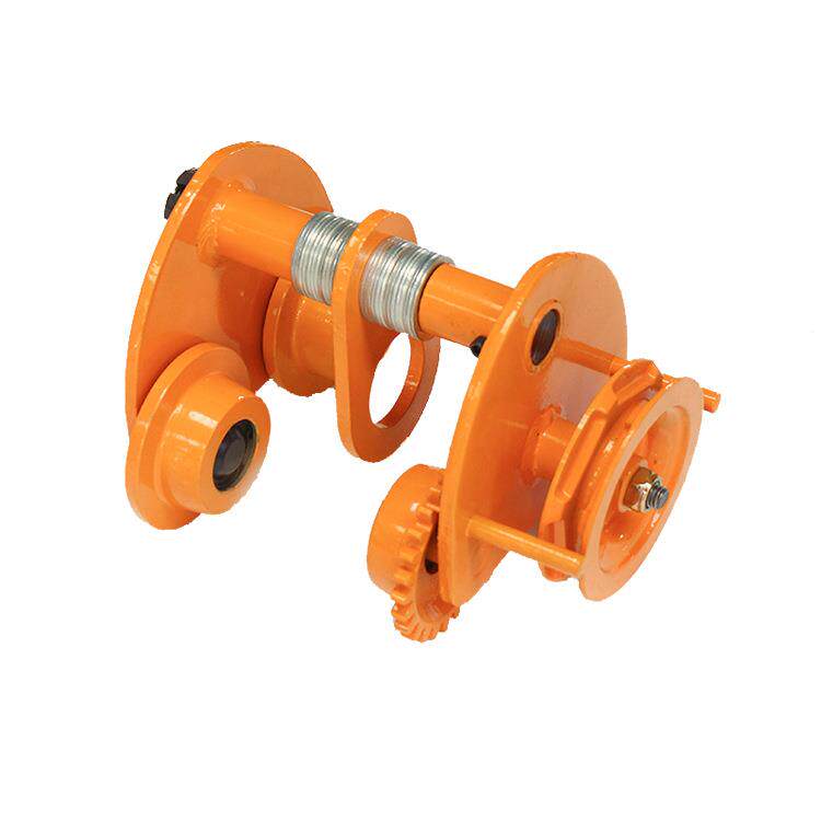 厂家供应工字钢单轨小车手拉链条跑车四轮手拉葫芦跑车工字钢滑车