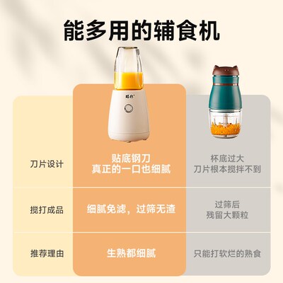 辅食机婴儿宝宝料理机多功能打泥机家用小型搅拌工具研磨器