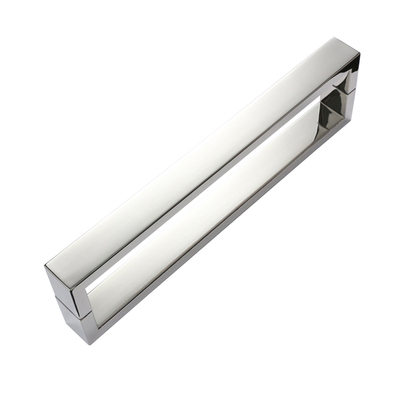 豪华加厚壁厚1.2MM304不锈钢大方管玻璃大门拉手明装把手DLS-06