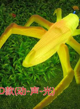 户外LED动态仿真蚂蚱灯昆虫草坪景观灯光节文旅露营装饰灯树灯