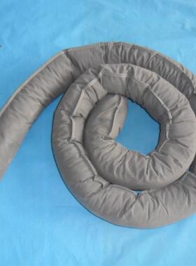 灰色吸液索吸液袜化学品危险品吸附棉条吸液棉条7.6CM*3.6M