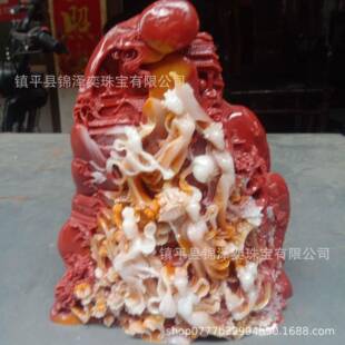 直销仿寿山石七仙女摆件芙蓉石山水雕刻家居饰品工艺品大摆件