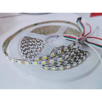 LED灯带 WS2812B 3535 120灯 幻彩软灯带 5V 板宽5mm 白光6500k