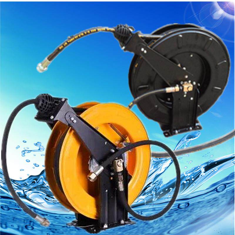 自动伸缩卷管器黄油机卷盘绕管器洗车厨房清洗高压水鼓