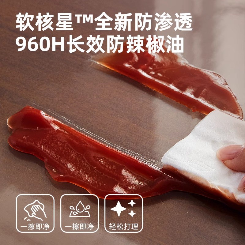折叠椭圆形桌布pvc透明软玻璃防烫桌垫防水防油免洗水晶板隔热垫