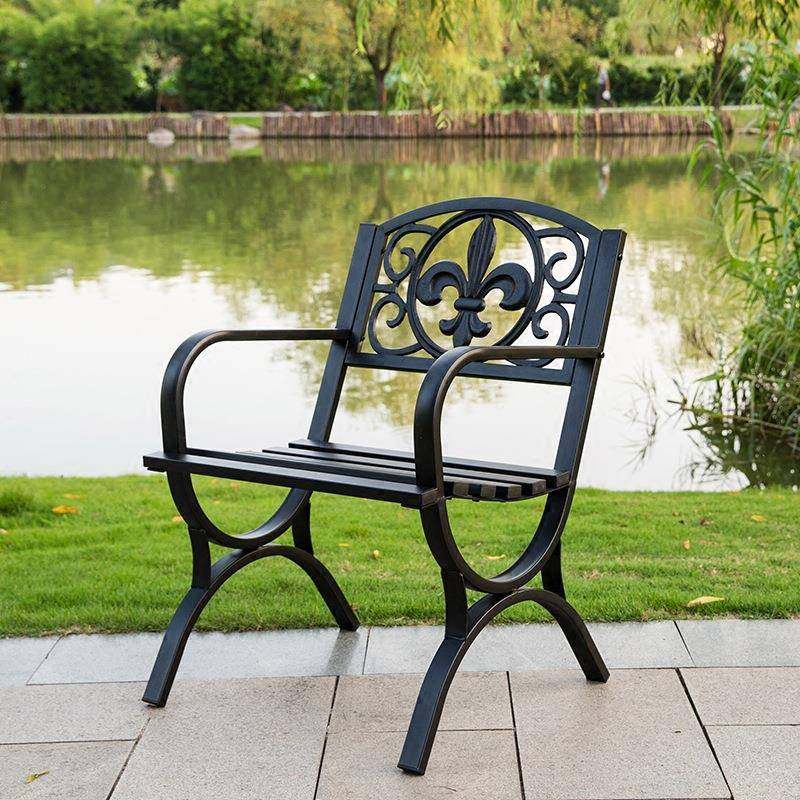 户外欧式铁艺椅子黑色单人户外椅子阳台沙发椅子庭院休闲椅子包邮,收纳整理,烫衣板及配件,淘宝优惠券,粉丝福利购,淘宝优惠卷
