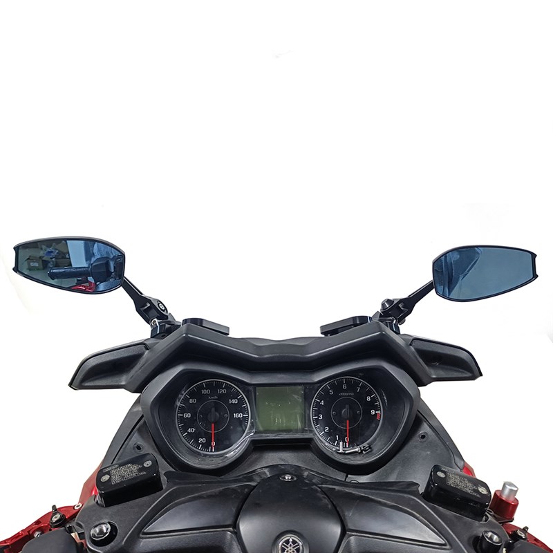 适用雅马哈XMAX300改装后视镜前移支架镜面不抖 专用反光镜支架配