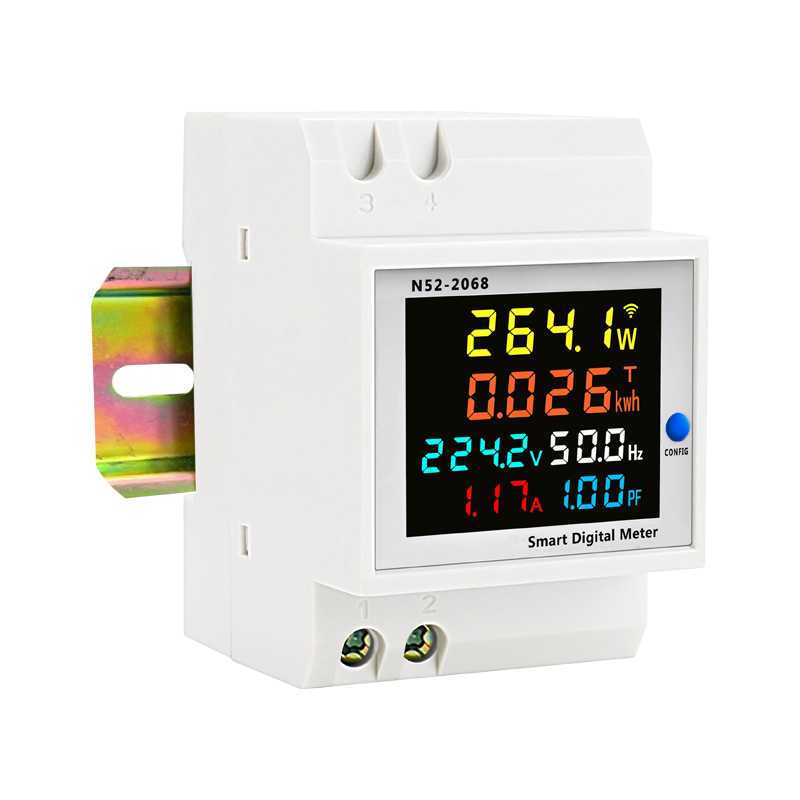 wifi智能电表单相家用电度表交流220v电压电流功率表4G远程电子式