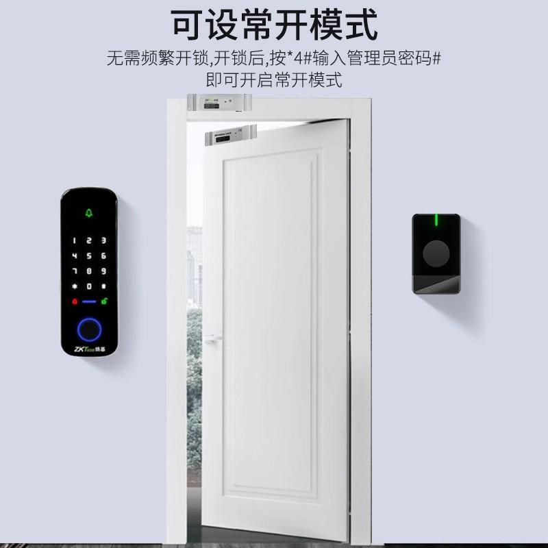熵基无线门禁一体机套装有框门免布线指纹密码刷卡明装电插锁套装