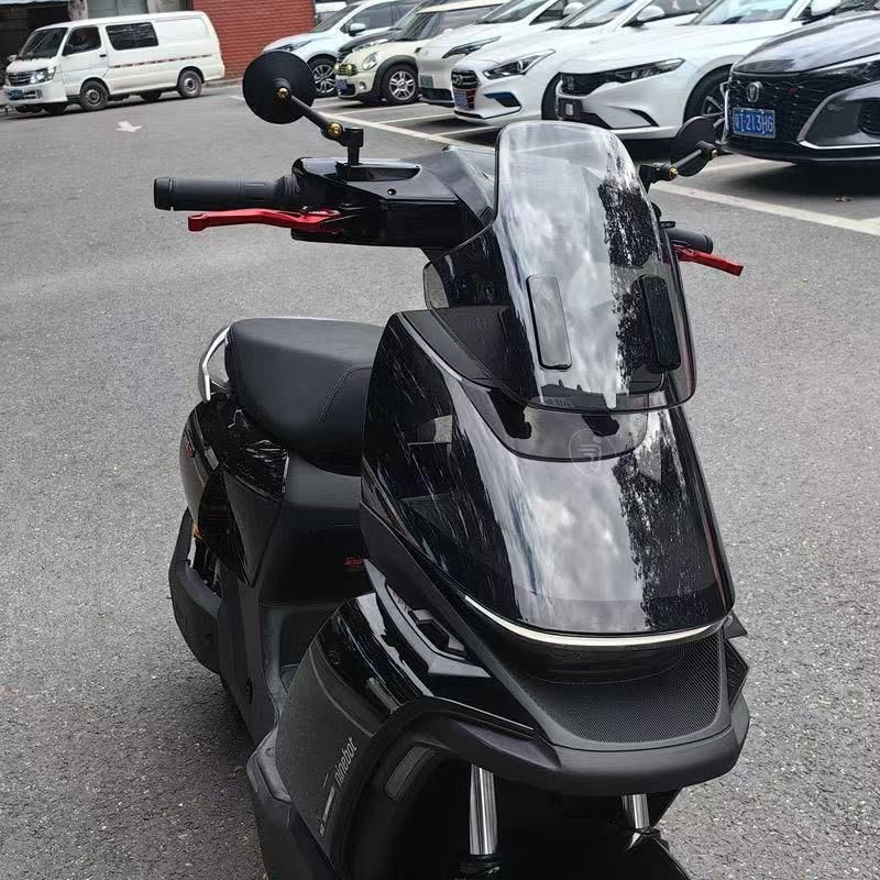 小牛九号电动车镜反光镜改装通用小圆镜摩托车鸡腿圆形迷你后视镜