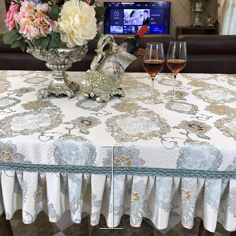 定制欧式伸缩折叠桌子套西餐桌布布艺茶几正方形餐桌罩台布餐桌垫