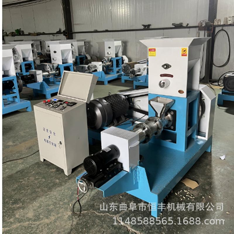 宠物狗粮猫粮饲料膨化机下沉漂浮鱼饲料膨化机饲料颗粒机