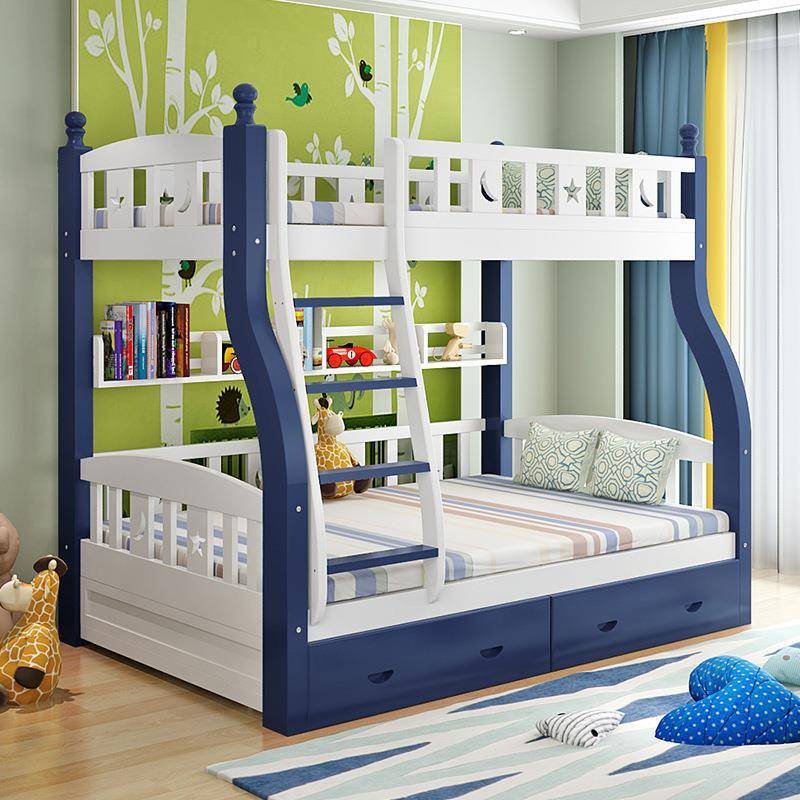 儿童床上下床实木子母床上下铺床成人高低床多功能双层床简约现代