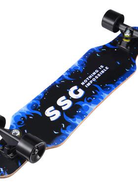 80cm长板公路四轮skateboard舞板成人刷街初学者专业级滑板