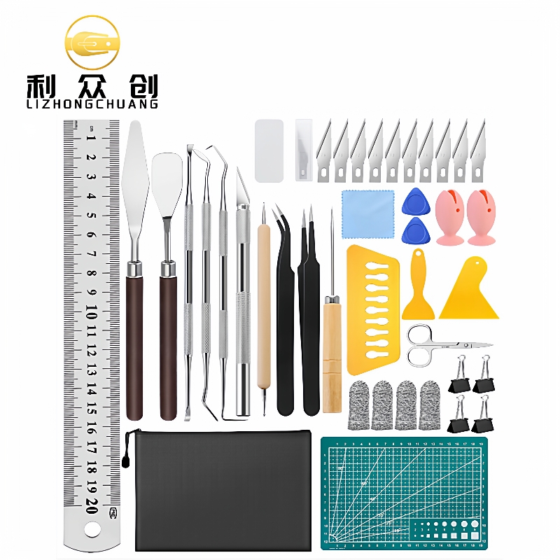 利众创乙烯基贴工艺浮雕刻干花工具套装ebay42Pcs工艺