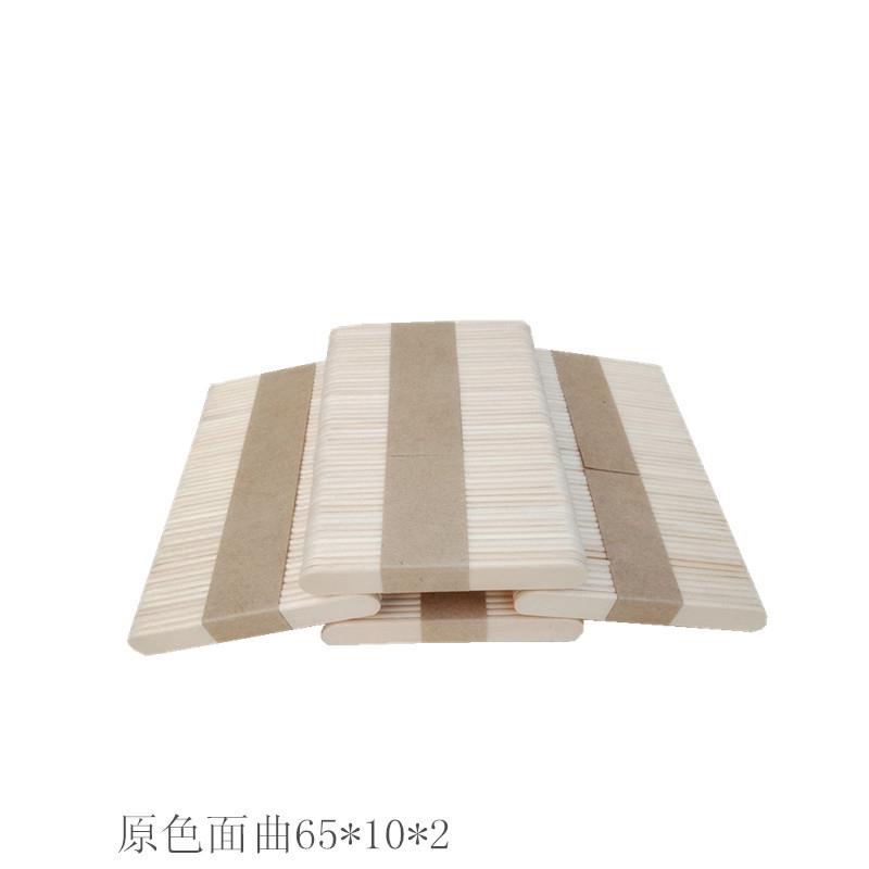 面曲雪糕棒65*10*2原色彩色冰糕棒圆木棒木制品加工