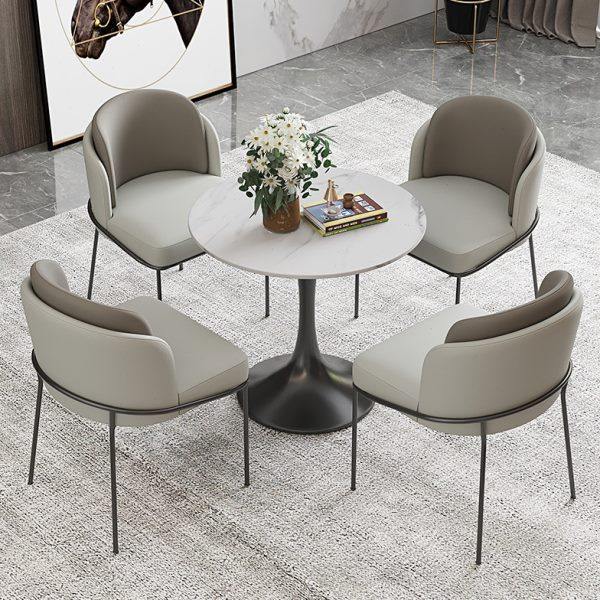 轻奢售楼处洽谈桌椅组合简约休闲接待商务谈单酒店会客区小圆桌,住宅家具,不锈钢/PVC餐桌,淘宝优惠券,粉丝福利购,淘宝优惠卷