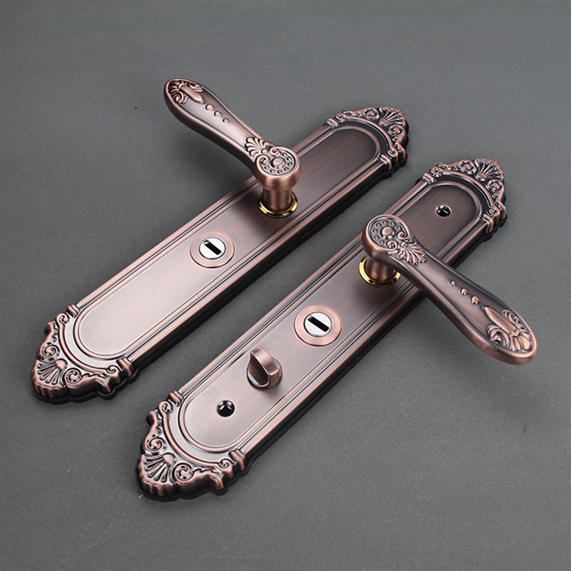 步阳红古不锈钢防盗门把手30v4对开门拉手面板手柄忠恒027多功能