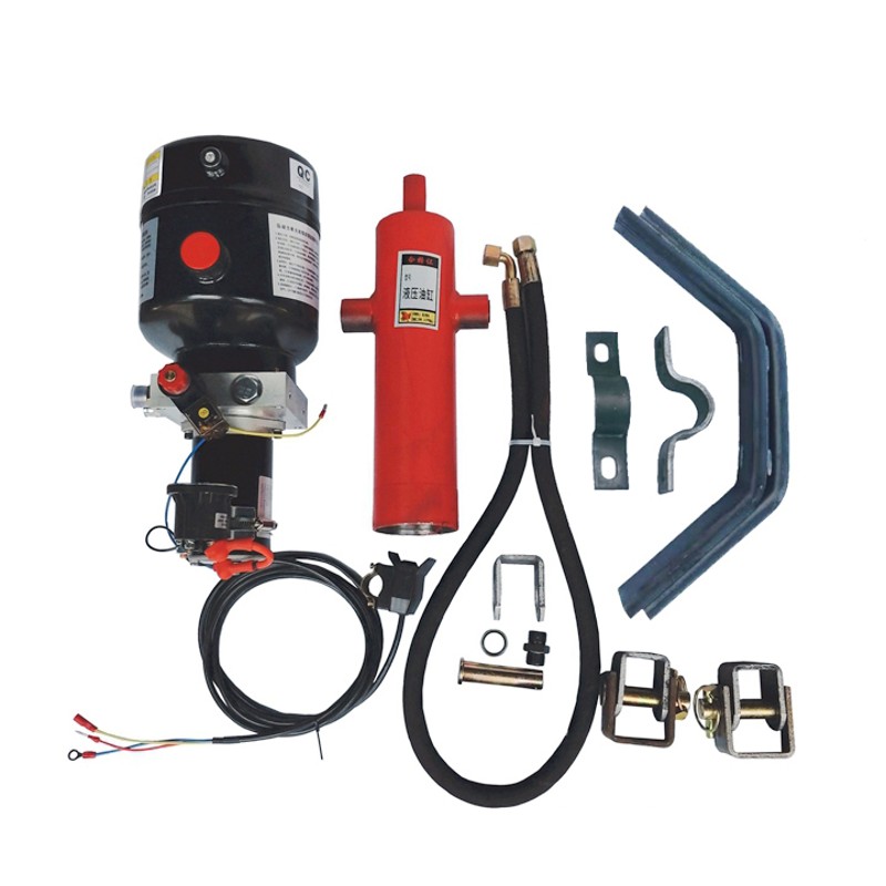 燃油摩托电动三轮车液压自卸翻斗改装12v48v60v72v电按键控制自卸