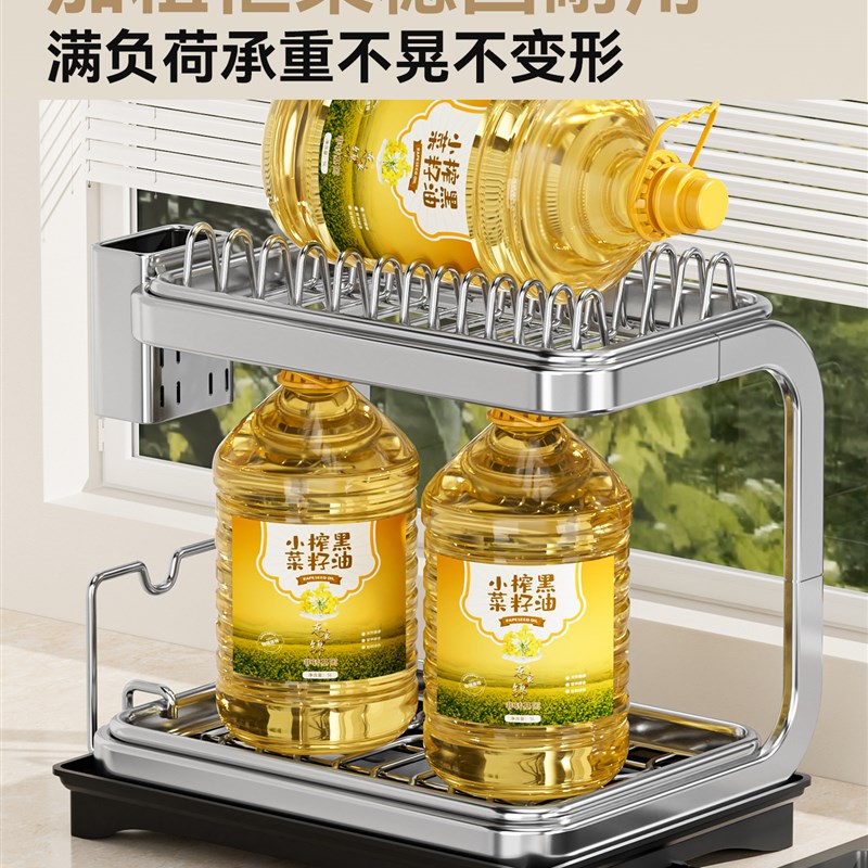 不锈钢碗架碗柜碗碟收纳架沥水架厨房台面置物架沥水篮放碗筷碗盘