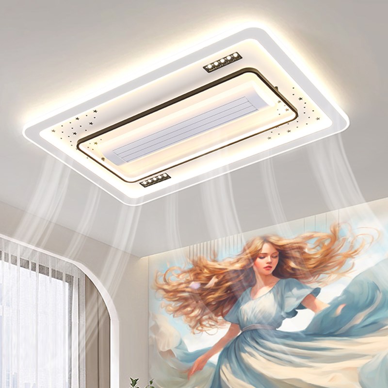 无叶风扇灯高端大气客厅吸顶灯大厅主灯2025年新款灯高级感卧室灯