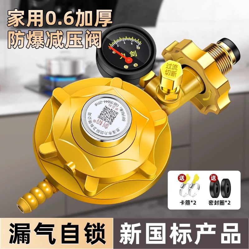 新国标煤气减压阀自闭阀煤气罐液化气家用猛火安全阀自动关闭燃气