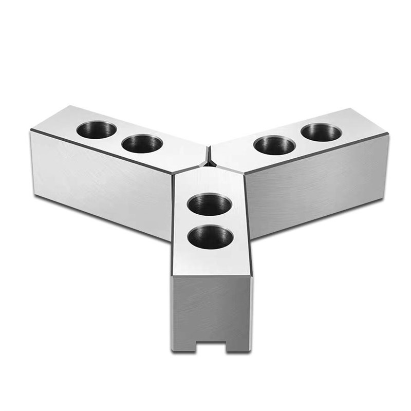 数控车床细齿距1.0气动卡盘软爪6/8/10/寸生爪比优特三爪加高淬火