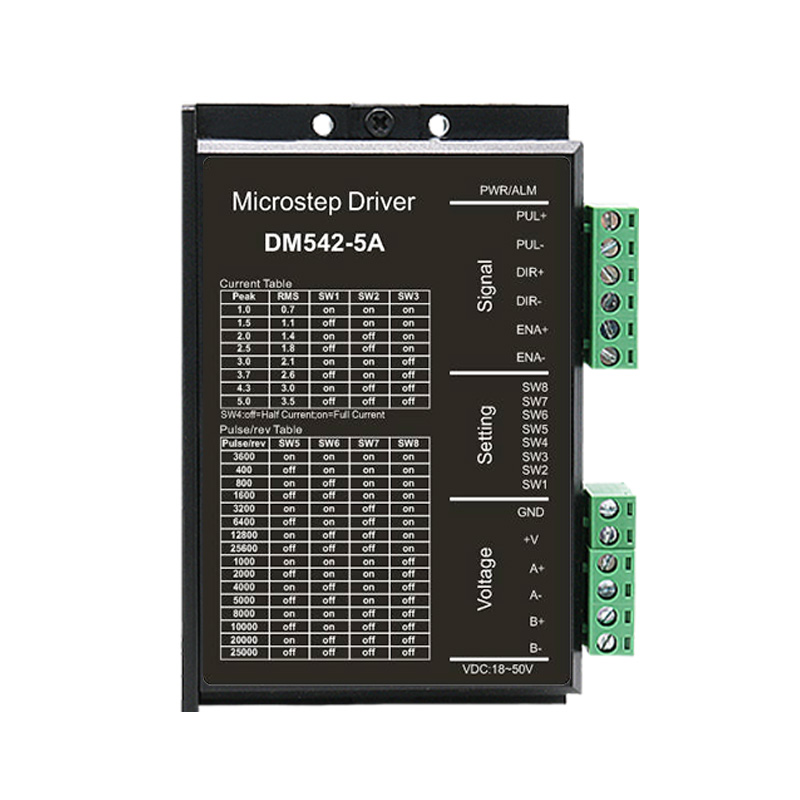 厂家直销42 57 60步进电机驱动器DM542 24-50V 1-4A5A7A2-128细分