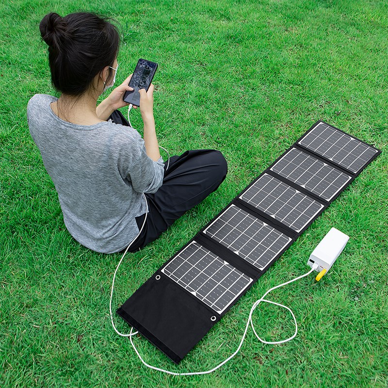 太阳能板12V18V户外电源折叠太阳能充电板单晶硅太阳能板充电器