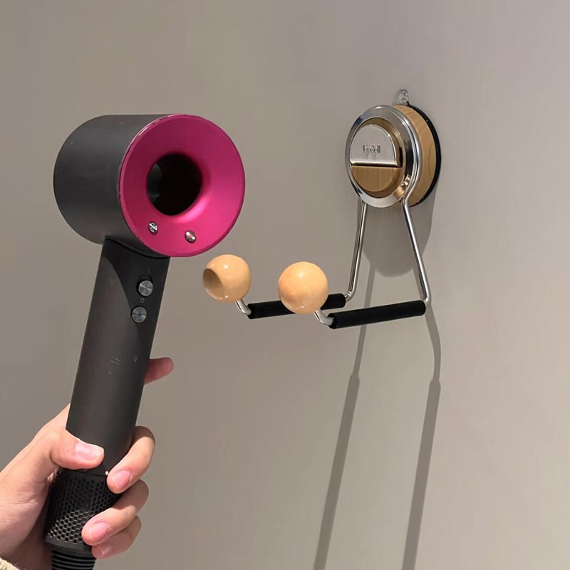 吹风机挂钩卫生间免打孔强力承重戴森吹风机支架徕芬电吹风收纳架