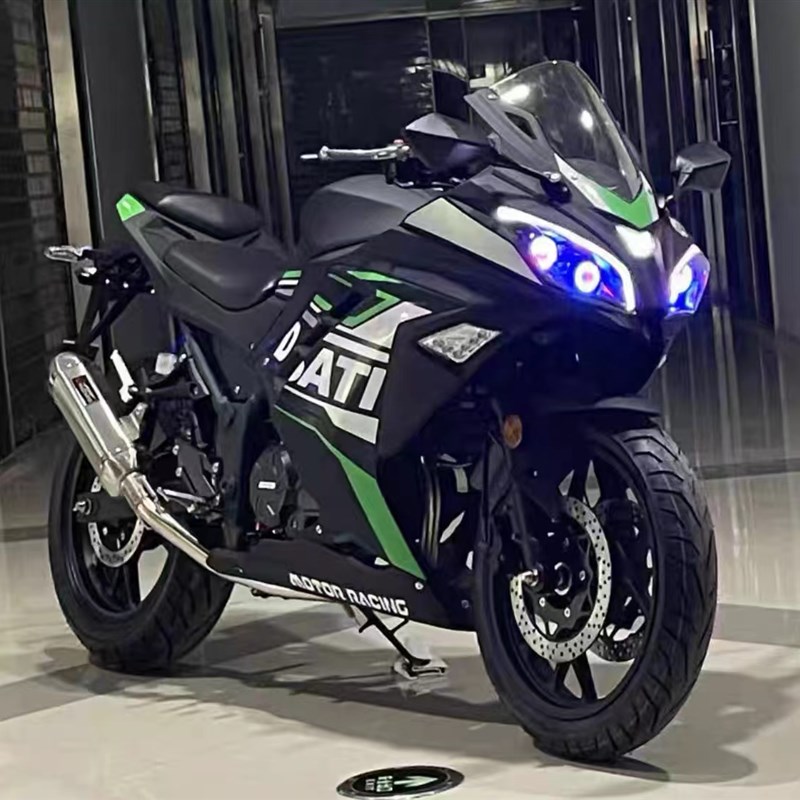 跑车72V川崎H2电动机车仿赛小忍者R3地平线高速跑车V6公路赛S款可