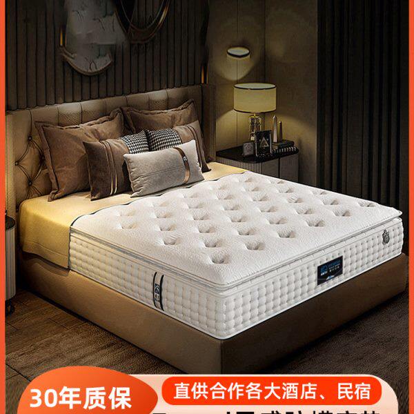 五星级酒店床垫民宿超厚软乳胶独立弹簧零压记忆棉家用定制席梦思