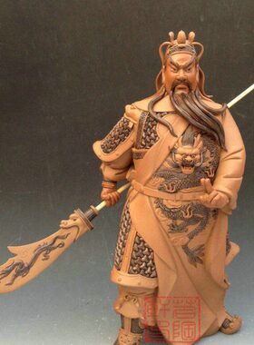 陶瓷工艺品 石湾公仔 忠义千秋 关公 关云长