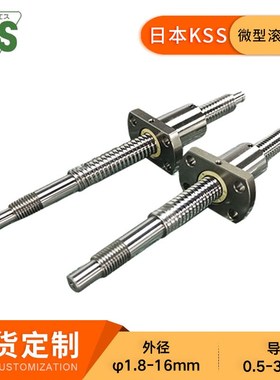 KSS微型滚珠丝杆SG1015大导程高精度研磨丝杠C3 C5 C7现货定 制
