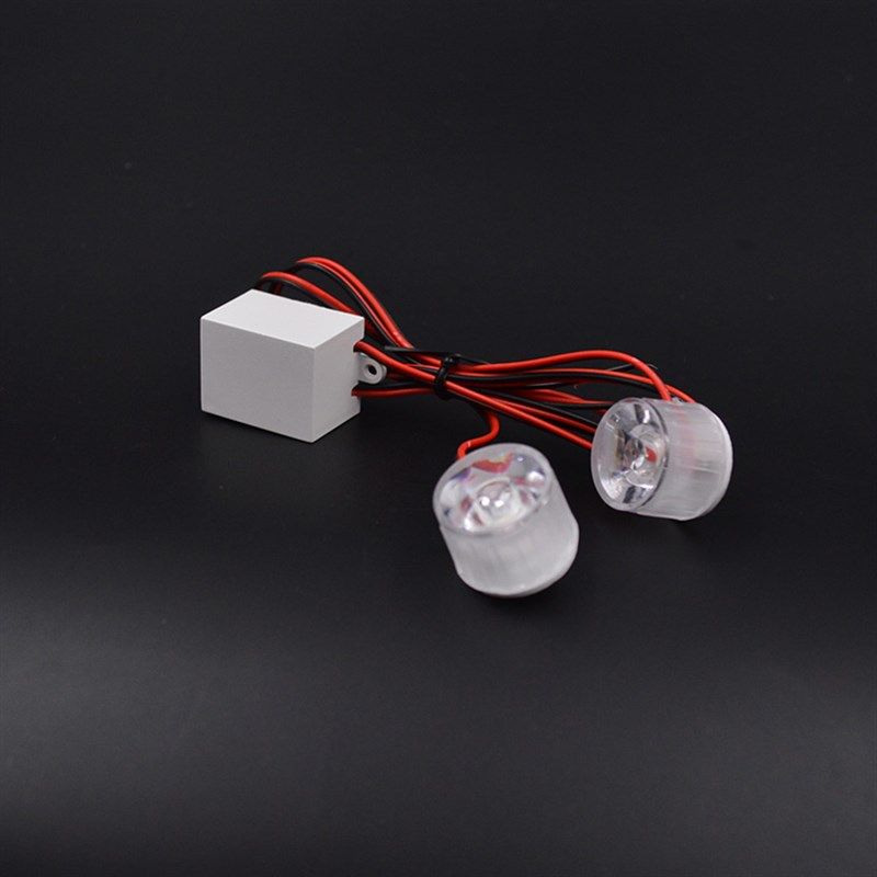 踏板摩托车爆闪彩灯led警示灯超亮改装后尾灯鬼火配件48V刹车尾灯
