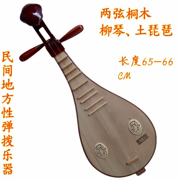 两弦九品柳琴65厘米土琵琶地方性民间业余初学者练习弹拨伴奏道具