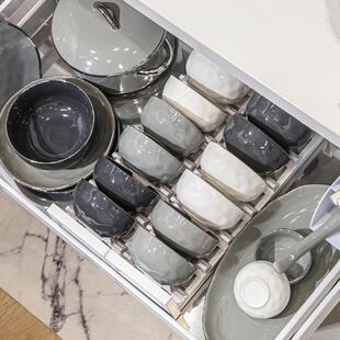 碗碟套装组合轻奢高级感颜值2023新款陶瓷碗盘筷碗具乔迁结婚餐具