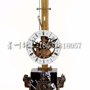 老式 发条上弦 摇摆钟 钟表 古典钟 下摆钟 欧式 壁炉钟 纯铜机械