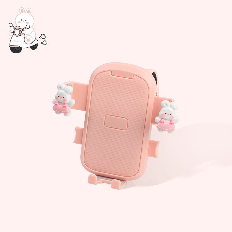 电动车手机支架2025新款自行车摩托车防震导航固定支架卡通可爱女