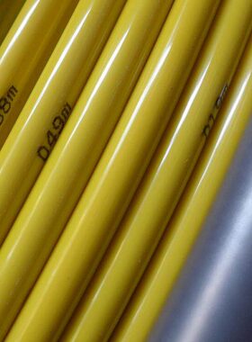 玻璃钢穿孔器室外管道布放光缆电缆11-14m黄色加强车架实心轮车