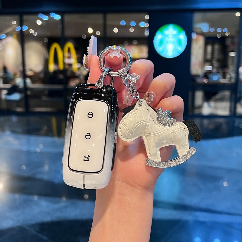 专用吉利银河l7钥匙套l6车壳扣2023款23男女e8锁匙套汽车用品配件