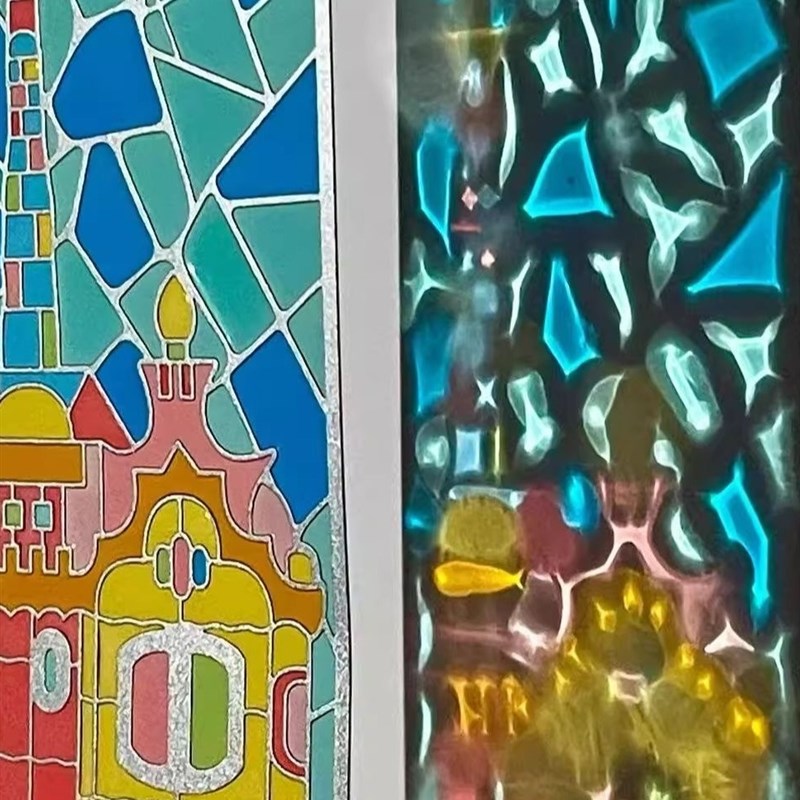 西班牙巴塞罗那米拉之家书签彩色透光文创冰箱贴金属磁吸送礼物