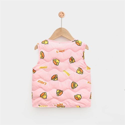 小黄鸭童装儿童羽绒棉服坎肩背心马甲男女童宝宝秋冬季中小童保暖